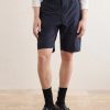 Billie Straight-Leg Striped Seersucker Shorts - FR Billie Straight-Leg Striped Seersucker Shorts - FR