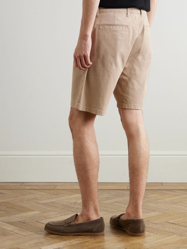 Aden 1923 Straight-Leg Organic Cotton-Blend Twill Shorts - BK Aden 1923 Straight-Leg Organic Cotton-Blend Twill Shorts - BK
