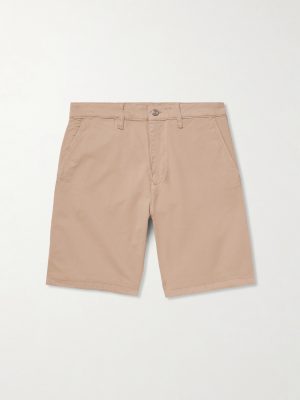 Aden 1923 Straight-Leg Organic Cotton-Blend Twill Shorts Aden 1923 Straight-Leg Organic Cotton-Blend Twill Shorts