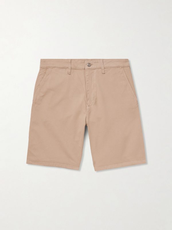Aden 1923 Straight-Leg Organic Cotton-Blend Twill Shorts Aden 1923 Straight-Leg Organic Cotton-Blend Twill Shorts