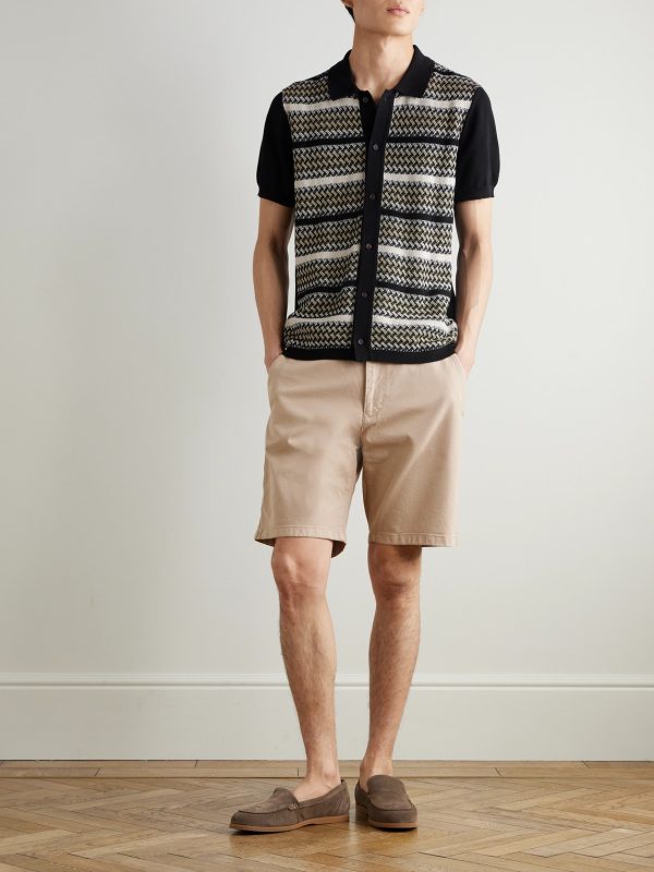 Aden 1923 Straight-Leg Organic Cotton-Blend Twill Shorts - OU Aden 1923 Straight-Leg Organic Cotton-Blend Twill Shorts - OU