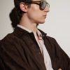 Aviator-Style Silver-Tone and Acetate Sunglasses - BK Aviator-Style Silver-Tone and Acetate Sunglasses - BK