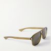 Aviator-Style Silver-Tone and Acetate Sunglasses - FR Aviator-Style Silver-Tone and Acetate Sunglasses - FR