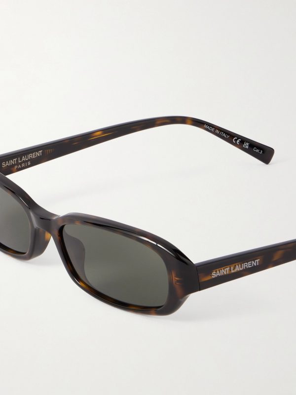 Panthos Oval-Frame Tortoiseshell Acetate Sunglasses - CU Panthos Oval-Frame Tortoiseshell Acetate Sunglasses - CU