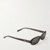 Panthos Oval-Frame Tortoiseshell Acetate Sunglasses - FR Panthos Oval-Frame Tortoiseshell Acetate Sunglasses - FR