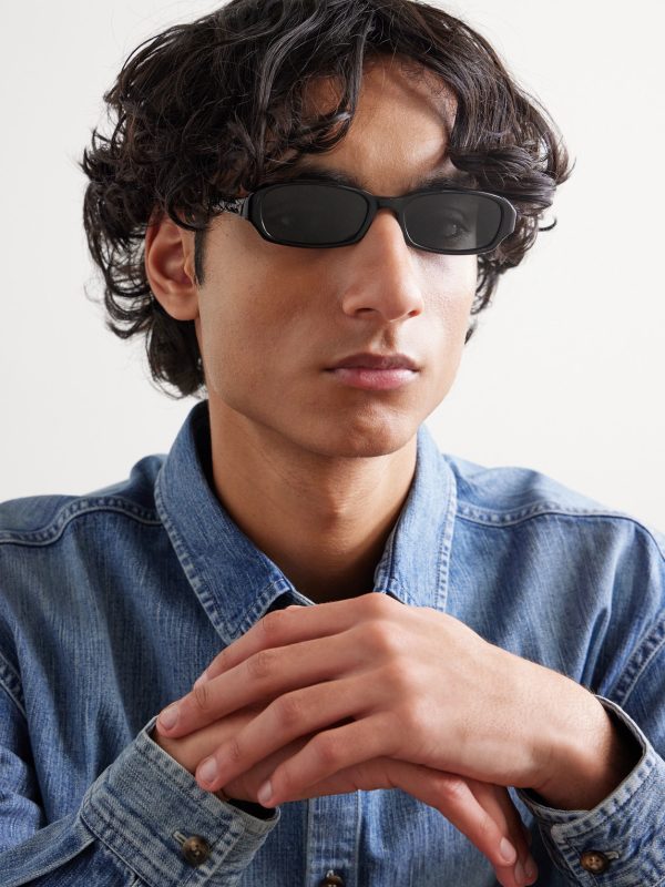Erin Oval-Frame Acetate Sunglasses - OU