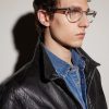 SL 876 Round-Frame Acetate Optical Glasses - BK