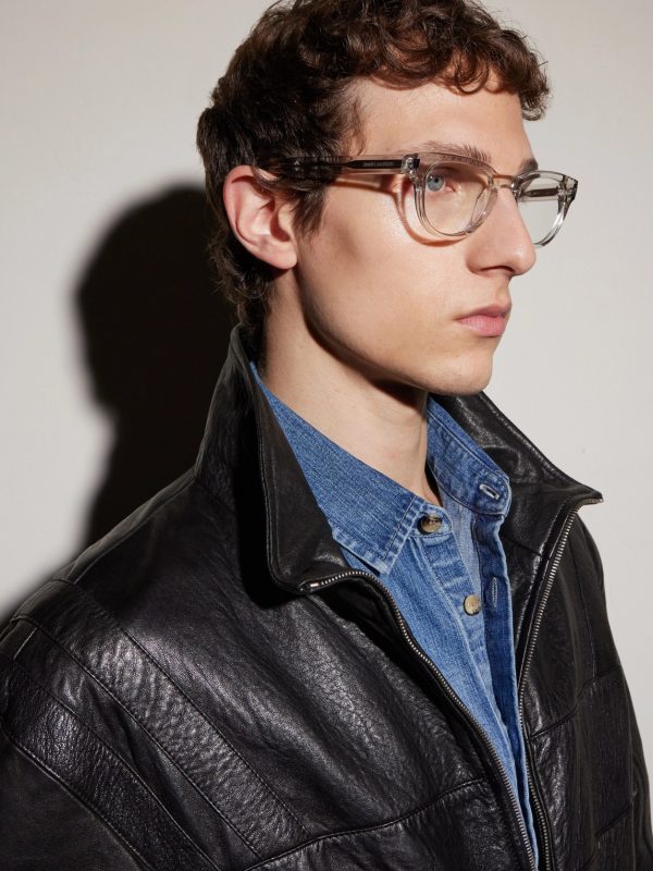 SL 876 Round-Frame Acetate Optical Glasses - BK