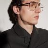Pilot viator-Style Gold-Tone Optical Glasses - BK