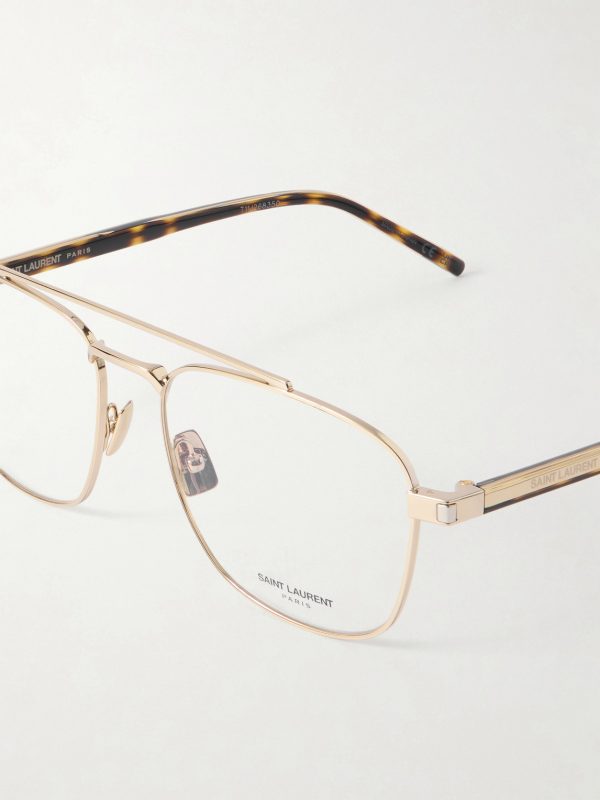 Pilot viator-Style Gold-Tone Optical Glasses - CU