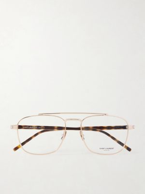 Pilot viator-Style Gold-Tone Optical Glasses