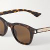 Panthos Round-Frame Tortoiseshell Acetate Sunglasses - CU Panthos Round-Frame Tortoiseshell Acetate Sunglasses - CU