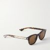Panthos Round-Frame Tortoiseshell Acetate Sunglasses - FR Panthos Round-Frame Tortoiseshell Acetate Sunglasses - FR