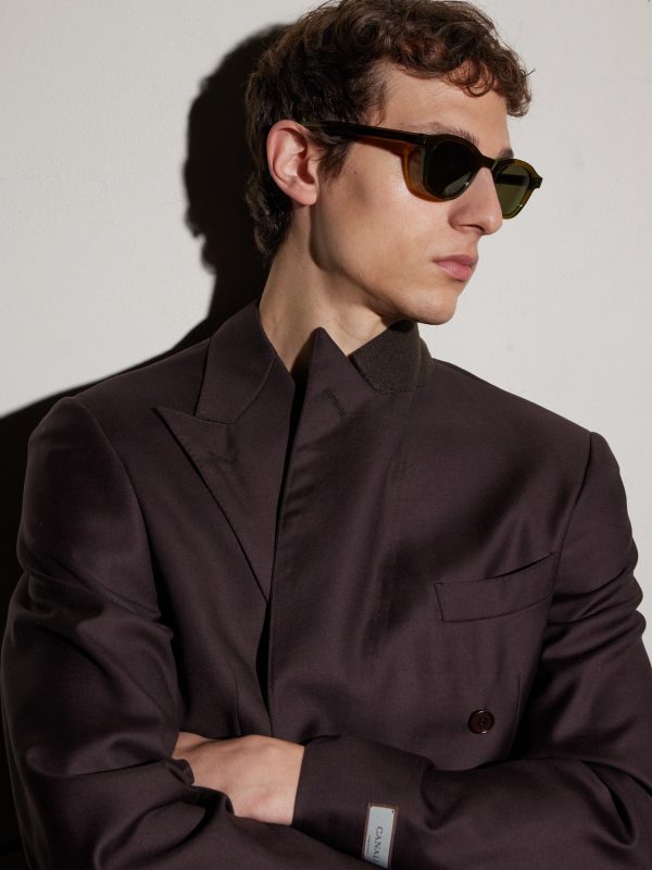 Round-Frame Acetate Sunglasses - BK Round-Frame Acetate Sunglasses - BK