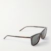 Square-Frame Tortoiseshell Acetate Sunglasses - FR