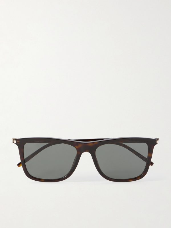 Square-Frame Tortoiseshell Acetate Sunglasses