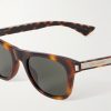 Square-Frame Tortoiseshell Acetate Sunglasses - CU Square-Frame Tortoiseshell Acetate Sunglasses - CU