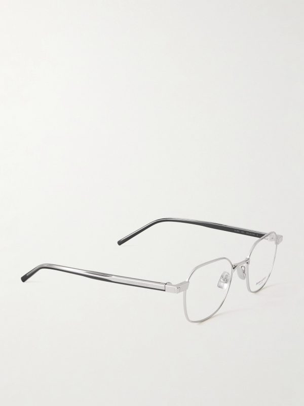 Round-Frame Silver-Tone Optical Glasses - FR