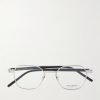 Round-Frame Silver-Tone Optical Glasses