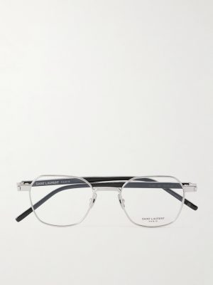 Round-Frame Silver-Tone Optical Glasses