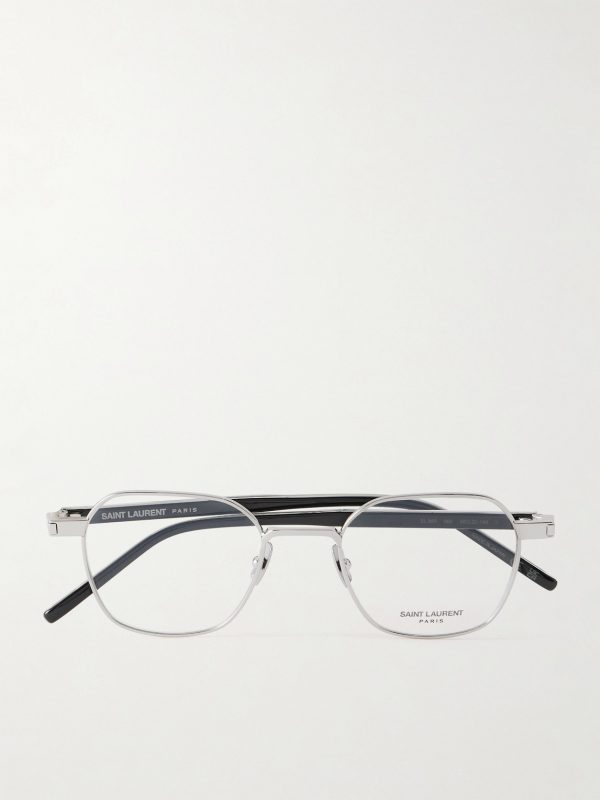Round-Frame Silver-Tone Optical Glasses