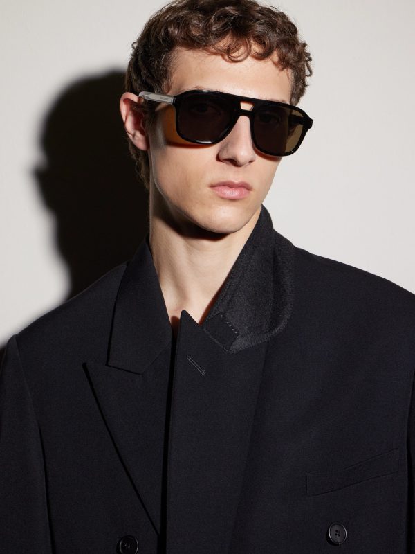 Aviator-Style Tortoiseshell Acetate Sunglasses - OU