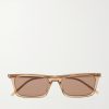 SL 890 Betty Rectangular-Frame Acetate Sunglasses SL 890 Betty Rectangular-Frame Acetate Sunglasses