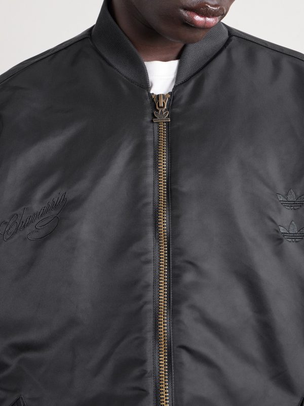 + Willy Chavarria Striped Satin Bomber Jacket - CU + Willy Chavarria Striped Satin Bomber Jacket - CU