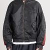 + Willy Chavarria Striped Satin Bomber Jacket - FR + Willy Chavarria Striped Satin Bomber Jacket - FR