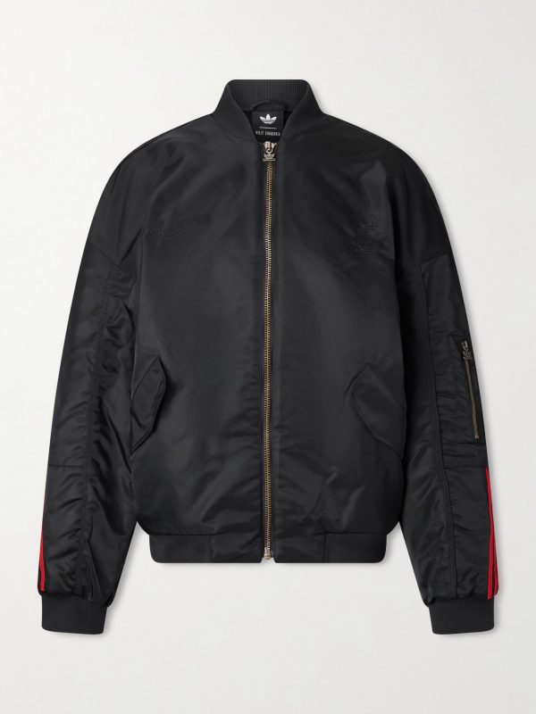 + Willy Chavarria Striped Satin Bomber Jacket + Willy Chavarria Striped Satin Bomber Jacket