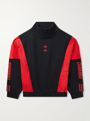 + Willy Chavarria Watsonville Embellished Cotton-Blend Jersey Half-Zip Sweatshirt