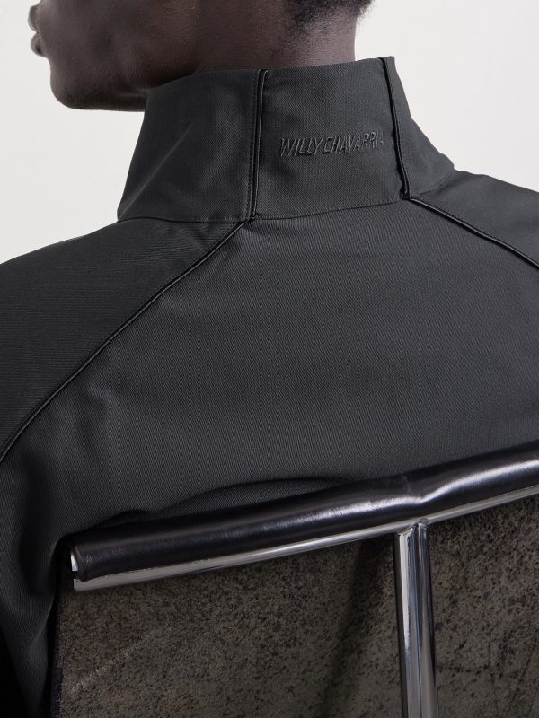 + Willy Chavarria Logo-Embroidered Jersey Jacket - CU + Willy Chavarria Logo-Embroidered Jersey Jacket - CU
