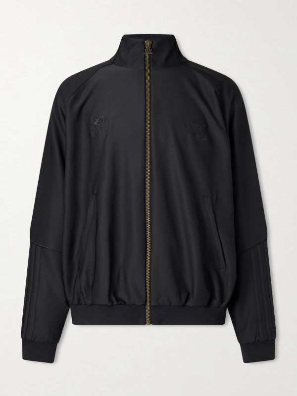 + Willy Chavarria Logo-Embroidered Jersey Jacket + Willy Chavarria Logo-Embroidered Jersey Jacket