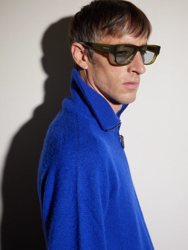Square-Frame Acetate Sunglasses - BK Square-Frame Acetate Sunglasses - BK