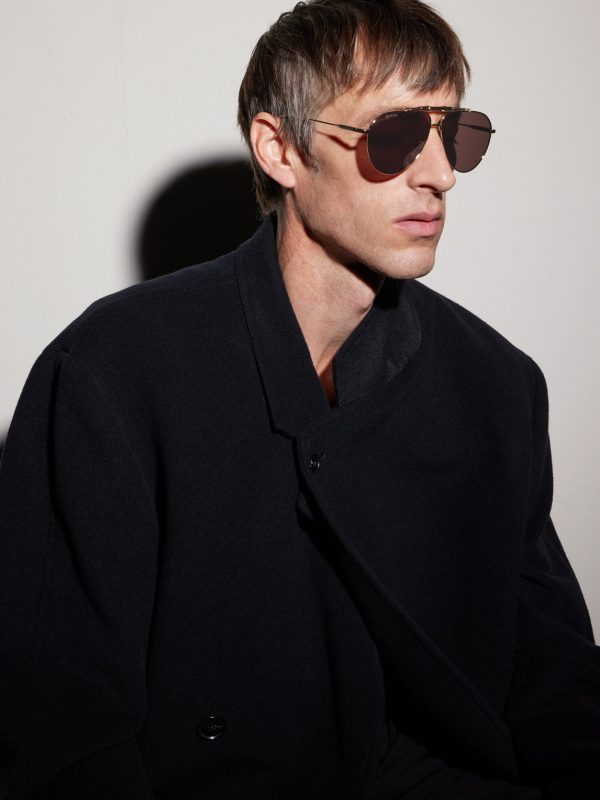 Bamboo Aviator-Style Gold-Tone Sunglasses - OU Bamboo Aviator-Style Gold-Tone Sunglasses - OU