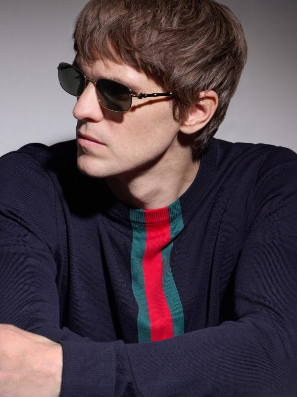Bamboo Square-Frame Gold-Tone and Acetate Sunglasses - BK Bamboo Square-Frame Gold-Tone and Acetate Sunglasses - BK