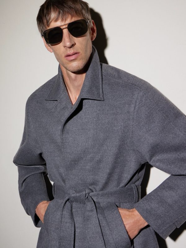 Aviator-Style Silver-Tone Sunglasses - BK