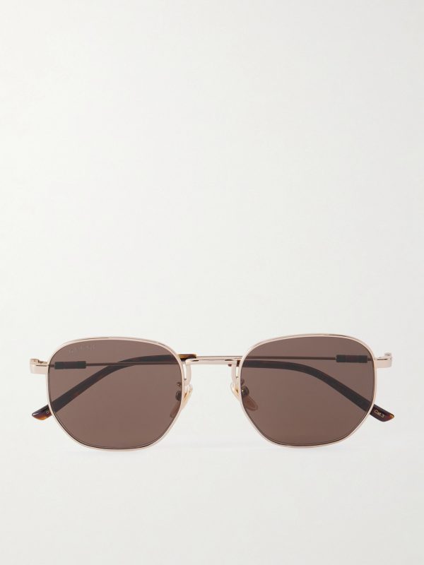 Round-Frame Gold-Tone Sunglasses Round-Frame Gold-Tone Sunglasses