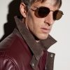 Round-Frame Gold-Tone Sunglasses - OU Round-Frame Gold-Tone Sunglasses - OU