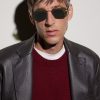 Bamboo Square-Frame Gold-Tone Sunglasses - BK Bamboo Square-Frame Gold-Tone Sunglasses - BK