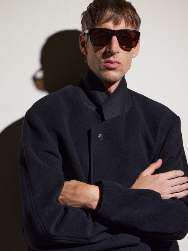 Square-Frame Acetate Sunglasses - BK