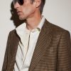 Aviator-Style Silver-Tone Sunglasses - OU