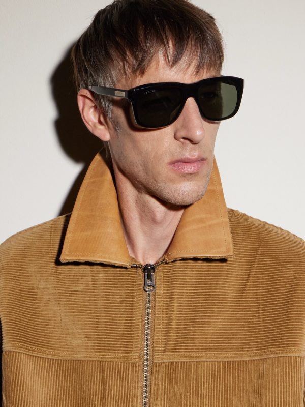 Square-Frame Acetate Sunglasses - BK Square-Frame Acetate Sunglasses - BK