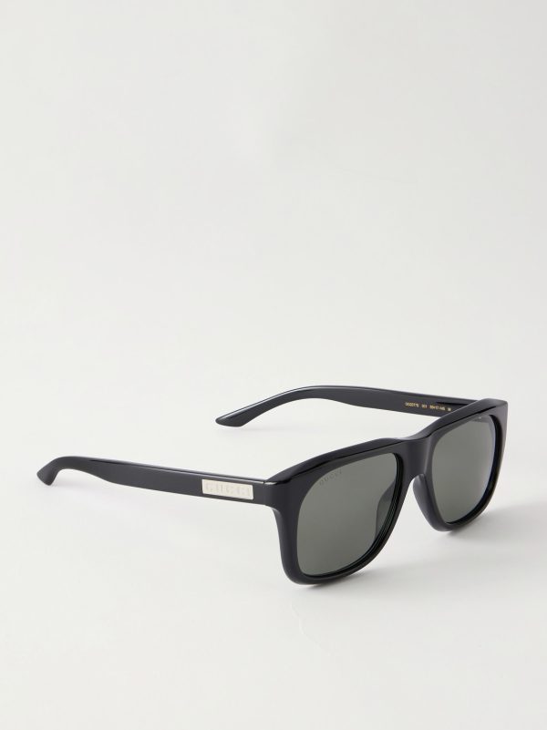 Square-Frame Acetate Sunglasses - FR Square-Frame Acetate Sunglasses - FR