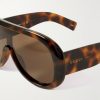 Aviator-Style Tortoiseshell Acetate Sunglasses - CU Aviator-Style Tortoiseshell Acetate Sunglasses - CU