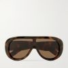 Aviator-Style Tortoiseshell Acetate Sunglasses Aviator-Style Tortoiseshell Acetate Sunglasses