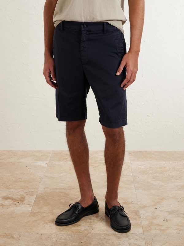 Straight-Leg Stretch Cotton-Blend Shorts - FR Straight-Leg Stretch Cotton-Blend Shorts - FR