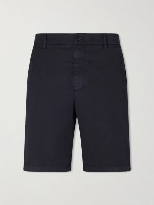Straight-Leg Stretch Cotton-Blend Shorts