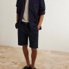 Straight-Leg Stretch Cotton-Blend Shorts - OU Straight-Leg Stretch Cotton-Blend Shorts - OU