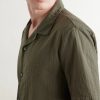 Camp-Collar Embroidered Cotton Shirt - CU Camp-Collar Embroidered Cotton Shirt - CU